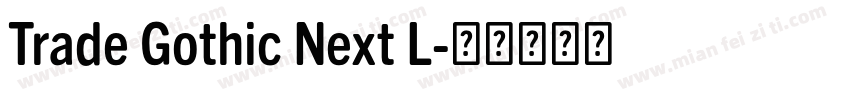 Trade Gothic Next L字体转换